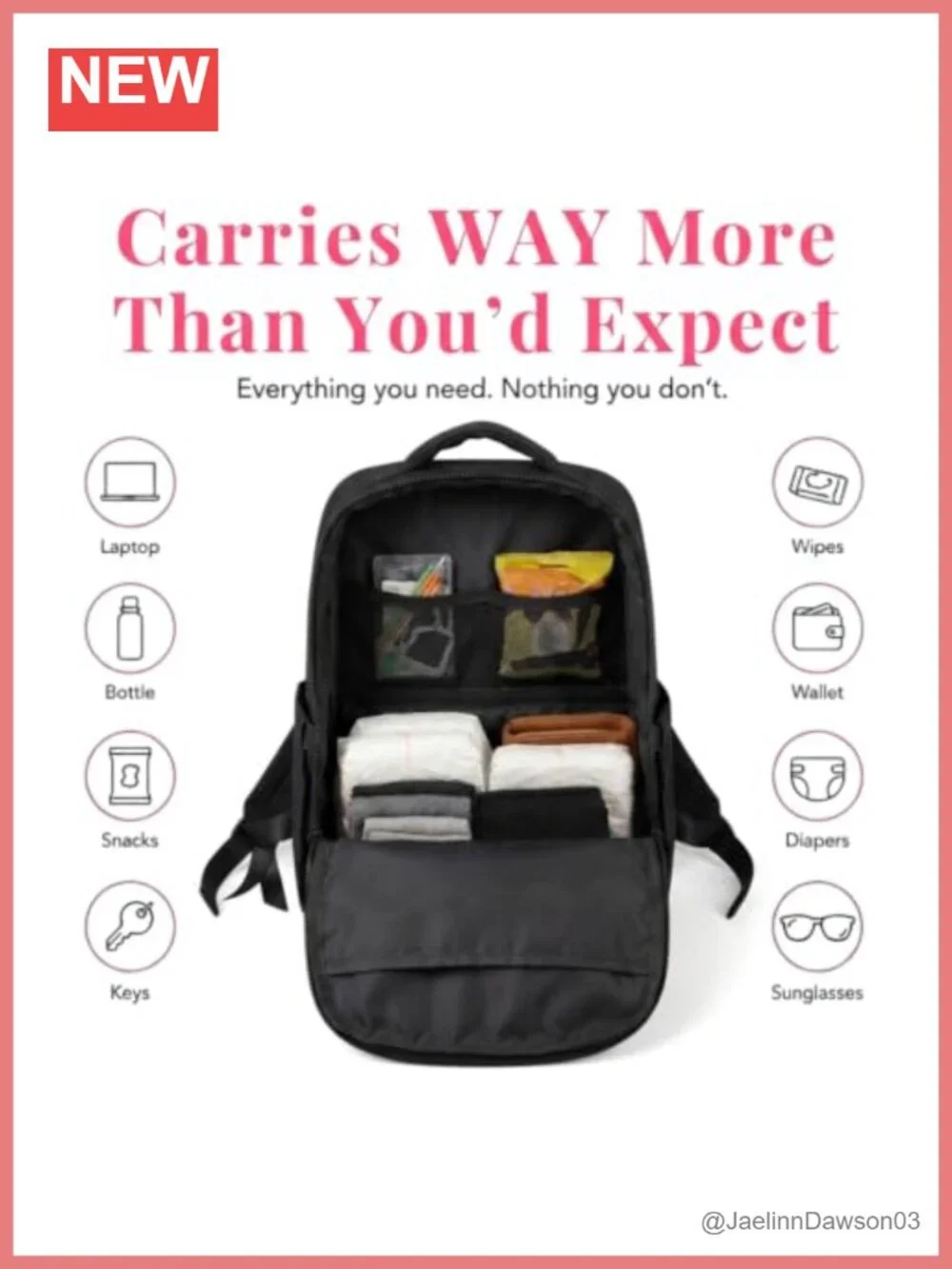 Mini Backpack for Women, 11 Pockets, Water-Resistant Nylon, Lightweight Travel